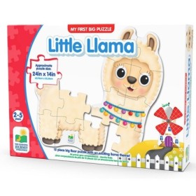 Primul meu mare puzzle de podea Lama 12 piese 60.96x35.56 cm asamblat